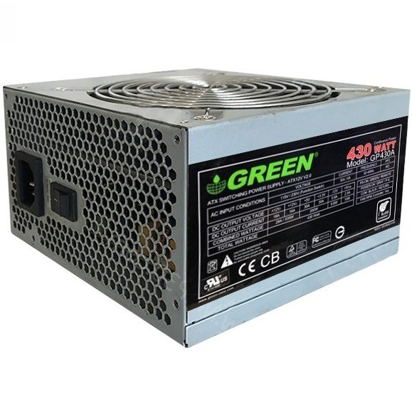 پاور کامپیوتر گرین مدل GP430A ظرفیت ۴۳۰ وات ۸۰ پلاس برنز